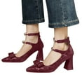 thumbnail image 5 of Wensltd Women High Heels Dressy Versatile Spring and Summer Point Toe Thick Heeled Shoes for Women, 5 of 8