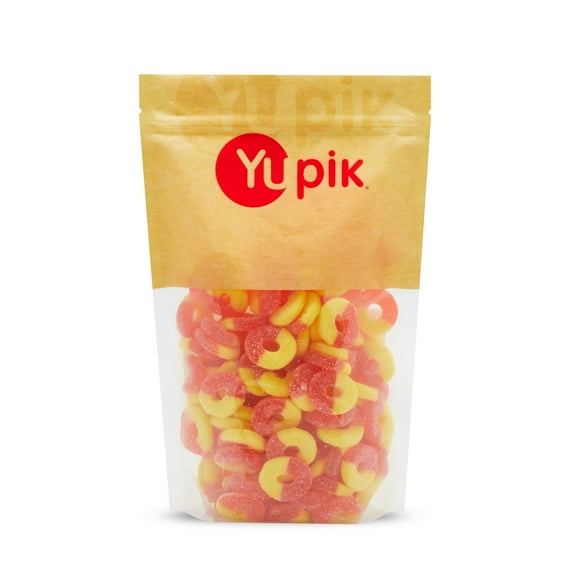 Yupik Candy Gummy Sour Peach Ring Os, 1Kg