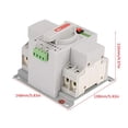 thumbnail image 4 of Mini interruptor de transferencia automática de doble potencia 2P 63A 220V interruptor de palanca interruptor de cambio automático de doble potencia disyuntor operación silenciosa, 4 of 5