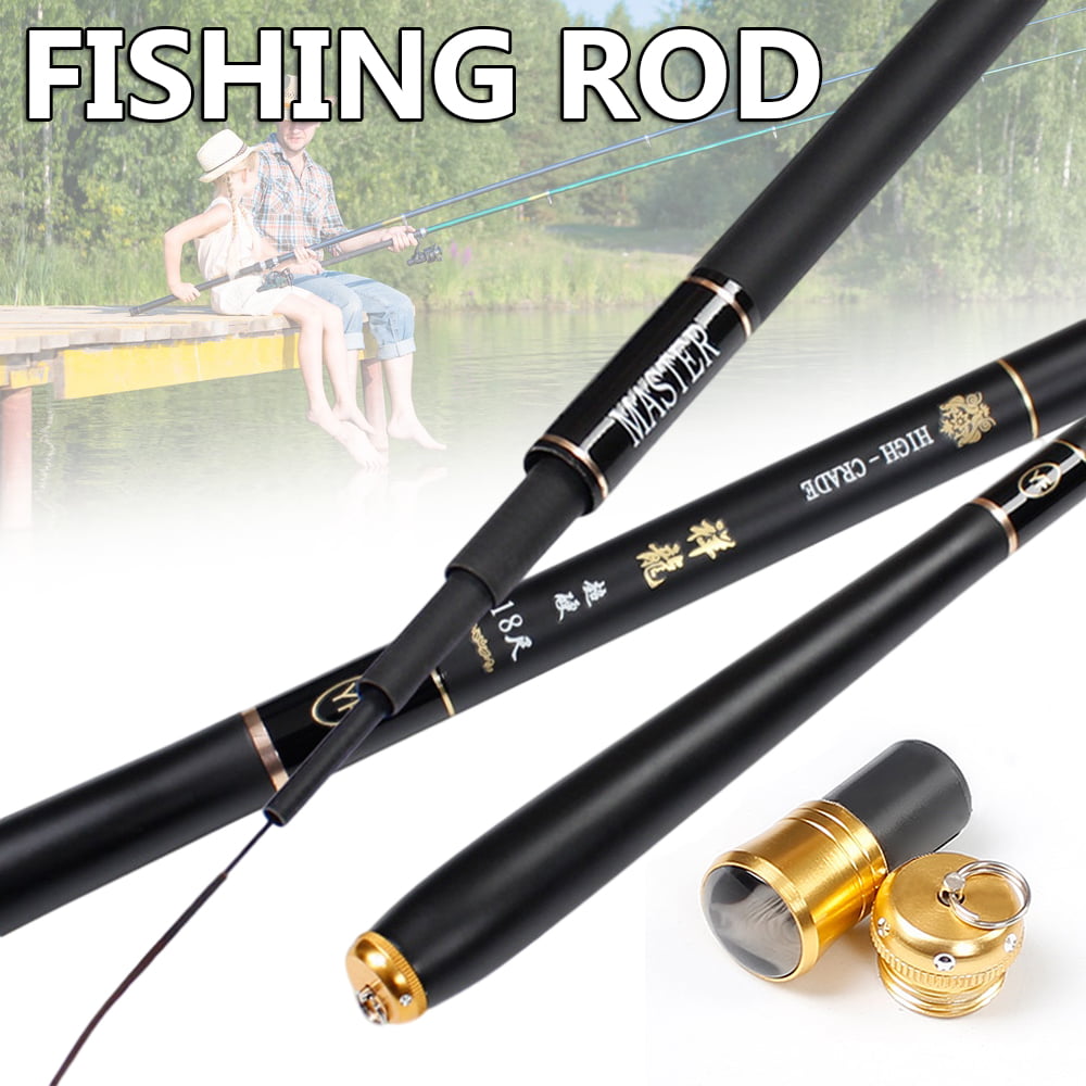 Strong Fishing Rod Telescopic Freshwater Light Carbon Fiber Hand Pole 2.7m 6.3 