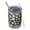 Black Daisy Flower-2, variant on 12oz Tumblers Black Daisy Flower Golden Centers Pattern Vacuum Insulated Stainless Steel Travel Tumbler Cups Mug with Lid and Straw for Beer,Coffee,Beverages with Cleaning Brush for Cold & Hot Drinks