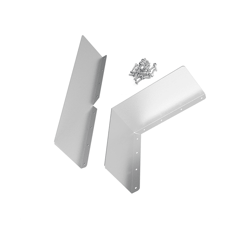 4-Pack Roof Rain Diverters – Aluminum Gutter Splash Guards For House Corners, 15.7" X 3.7", Easy Install