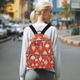 thumbnail image 7 of FORMRS Mini Backpack Purse for Women Travel Daypack Casual Shoulder Bag, Christmas Ornaments Pattern, 7 of 7