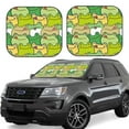 thumbnail image 6 of Kdxio Cartoon Frog Print 2-Piece Sun Shade Front Windshield - Foldable Car Front Window Sunshades For Most Sedans Suv Truck, 6 of 6