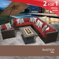 thumbnail image 2 of Rustico 8 Piece Outdoor Wicker Patio Furniture Set 08e, 2 of 7