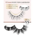 thumbnail image 6 of Natural Lashes Wispy Lashes Natural Look False Eyelashes Natural Flared Eyelashes False Eye Lashes Soft Fluffy Lashes 7 Pairs D-K06, Black, 6 of 16