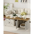 thumbnail image 5 of Cat Litter Box Enclosure with USB Ports & Power Outlets, 55.2" Hidden Litter Box Furniture, 5 of 5