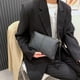 thumbnail image 4 of Bolso de mano de piel sintética con cremallera para mujer cartera Likrtyny de mano de lujo de Color liso con cremallera para fiesta y Noche, 4 of 8