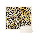 thumbnail image 2 of Lap Blankets For Elderly Leopard Wearable Blanket Comfy Poncho Throw With Buttons Lap Blanket For Women Bed Sofa Office Plush Sleeveless Blankets For Women & Men Grandma Gifts, 2 of 5