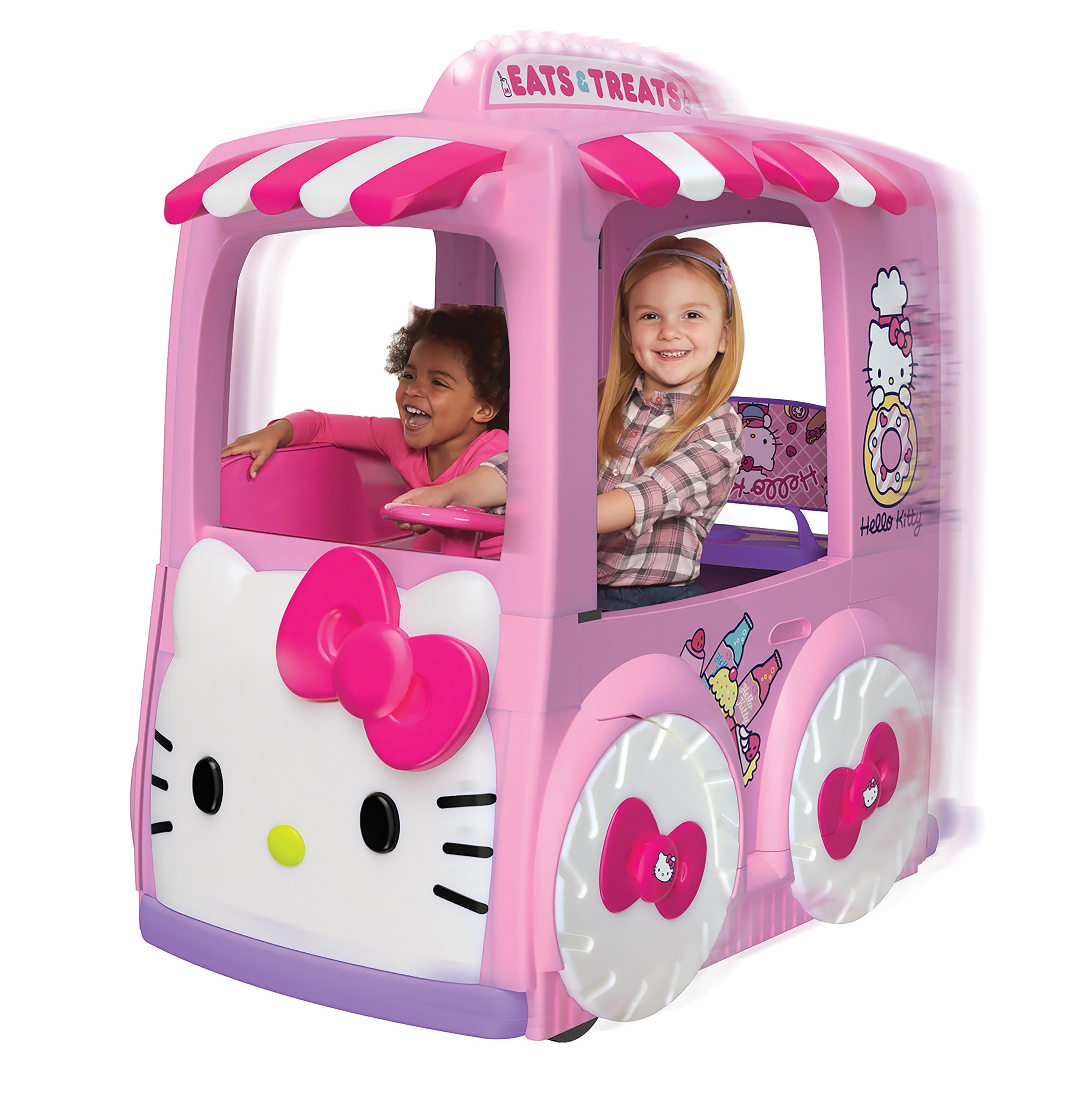Hello Kitty12 Volt Eats and Treats Sweet Food Truck Play-Center Ride-On for Boys & Girls Ages 3 and up