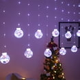 thumbnail image 4 of Luz de cortina de Navidad 8 modos de luz de cadena de ventana Led para fiesta de boda, decoraciones de Navidad,A NOSOTROS Vhermosa CPB-SSW102-6, 4 of 5