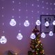 thumbnail image 4 of Luz de cortina navideña, 8 modos, cadena de luces Led para ventana para fiesta de bodas, decoraciones navideñas, EE. UU., 4 of 5