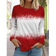 thumbnail image 3 of Camiseta de manga larga para mujer, ropa informal festiva para regalo, Top, nueva moda deportiva, ropa familiar para el día de Navidad Harajuku 2023, 3 of 4