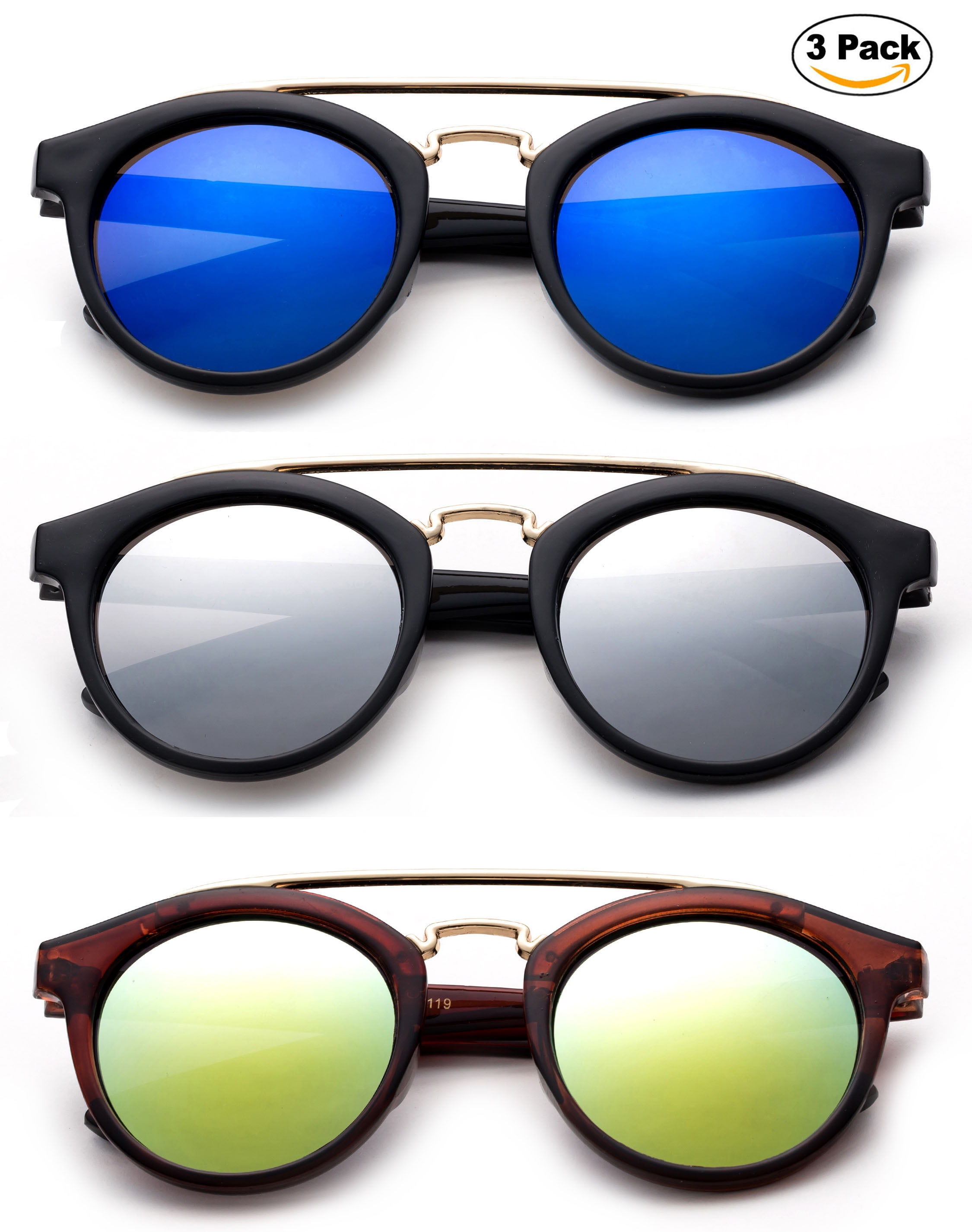 Cute Kids Sunglasses Fashion Retro Classic Flash Mirror Lens UV 100%  Lead Free 