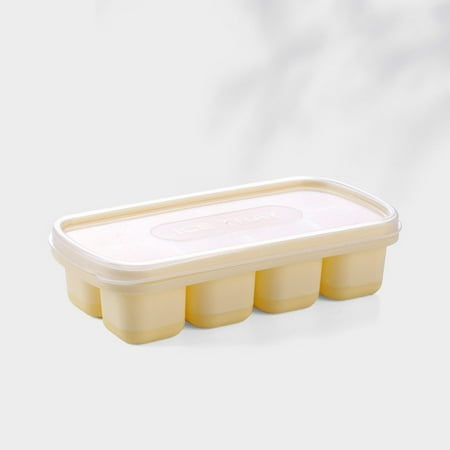 

Vikudaty Silicone Ice Tray Jelly Yogurt Ice Cube Mold Ice Tray Ice Box Food Grade Ice Container Refrigerator Ice Maker Package Included: 2022 kitchen