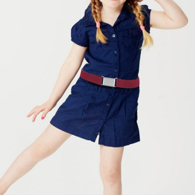 Belt For Children Elastic Belt For Boys And Girls Monochrome Pants Belt