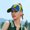 thumbnail image 6 of Sweden Map Flag Sports Sun Visor Hats Adjustable Sun Visor Caps For Women And Men, 6 of 7