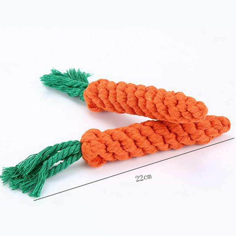 Pet Dog Toy Carrot Shape Rope Puppy Toys Teath Cleaning Outdoor Fun  Training, Size:20-23cm (xiatian)