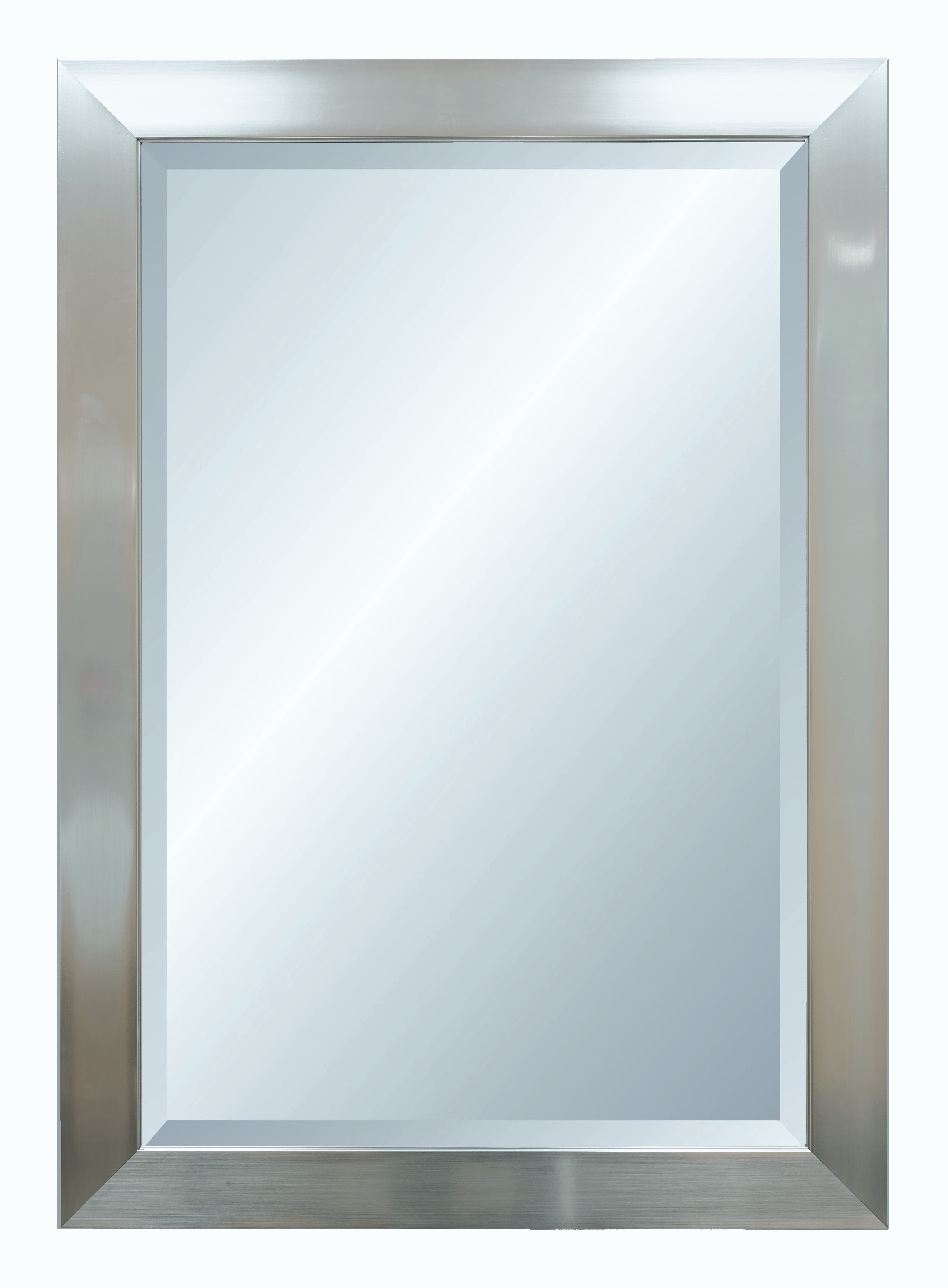 Alpine Fine Furniture 4151 Vibe Silver Wall Mirror with Bevel 29 x 41