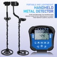 thumbnail image 3 of Detector de metales Herramienta de detector de metales portátil Detector de metales de mano de alta precisión con pantalla LCD para búsqueda de tesoros y búsqueda de monedas, 3 of 7