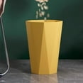 thumbnail image 6 of 5 Gallon Trash Can,Geometric Plastic Trash Can,Small Plastic Trash Can,Kitchen Trash Can,Bedroom Garbage Can,Office Garbage Cans For Under Desk,Wastebasket For Kitchen Office Bathroom,Yellow, 6 of 8
