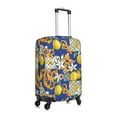 thumbnail image 3 of Disketp Sicilian Style Elastic Travel Luggage Cover Travel Suitcase Protective Cover For Trunk Case Apply To 18''-32'' Suitcase Cover (Luggage not included)-Medium, 3 of 9
