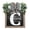 C, variant on Eqslft 14'' Last Name All Year Round Front Door Wreath, with 26 Initial Letter Welcome Sign, All Seasons Eucalyptus Garland and Bow Wreaths for Front Door Farmhouse Decoration