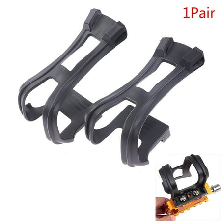 A Pair New Cycling Bicycle Bike Strapless Toe Pedal Clips Half Clips Bl FNP L WA