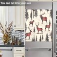 thumbnail image 3 of Yayeee Magnetic Dishwasher Cover for The Front Decoration Home Kitchen Machine Sticker Protector, Plaid Deer, 3 of 6