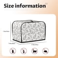 thumbnail image 5 of Sikiie Hand Drawn Rabbit Toaster Covers 2 Slice Dustproof Toaster Cover Bread Machine Cover, Dustproof Cover - 11.4" x 7.5" x 7.9", 5 of 7