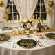 thumbnail image 1 of Decoración del hogar, 20 platos de papel de 9 pulgadas de Año Nuevo en negro y dorado, decoraciones desechables para fiestas de Año Nuevo, postres, pasteles, vajilla para fiestas de Nochevieja, platos, 1 of 6