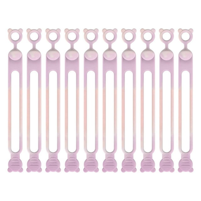 Yhmxh Electronics Computer Accessories Gaming Accessories Silica Gel Data Cable Storage Cable Organizer Winding Device Bundling Tie Power Cord Home Self Fastening Sorting Sealing Bag Rope