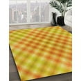 thumbnail image 3 of Ahgly Company Machine Washable Indoor Rectangle Transitional Neon Orange Area Rugs, 8' x 10', 3 of 7