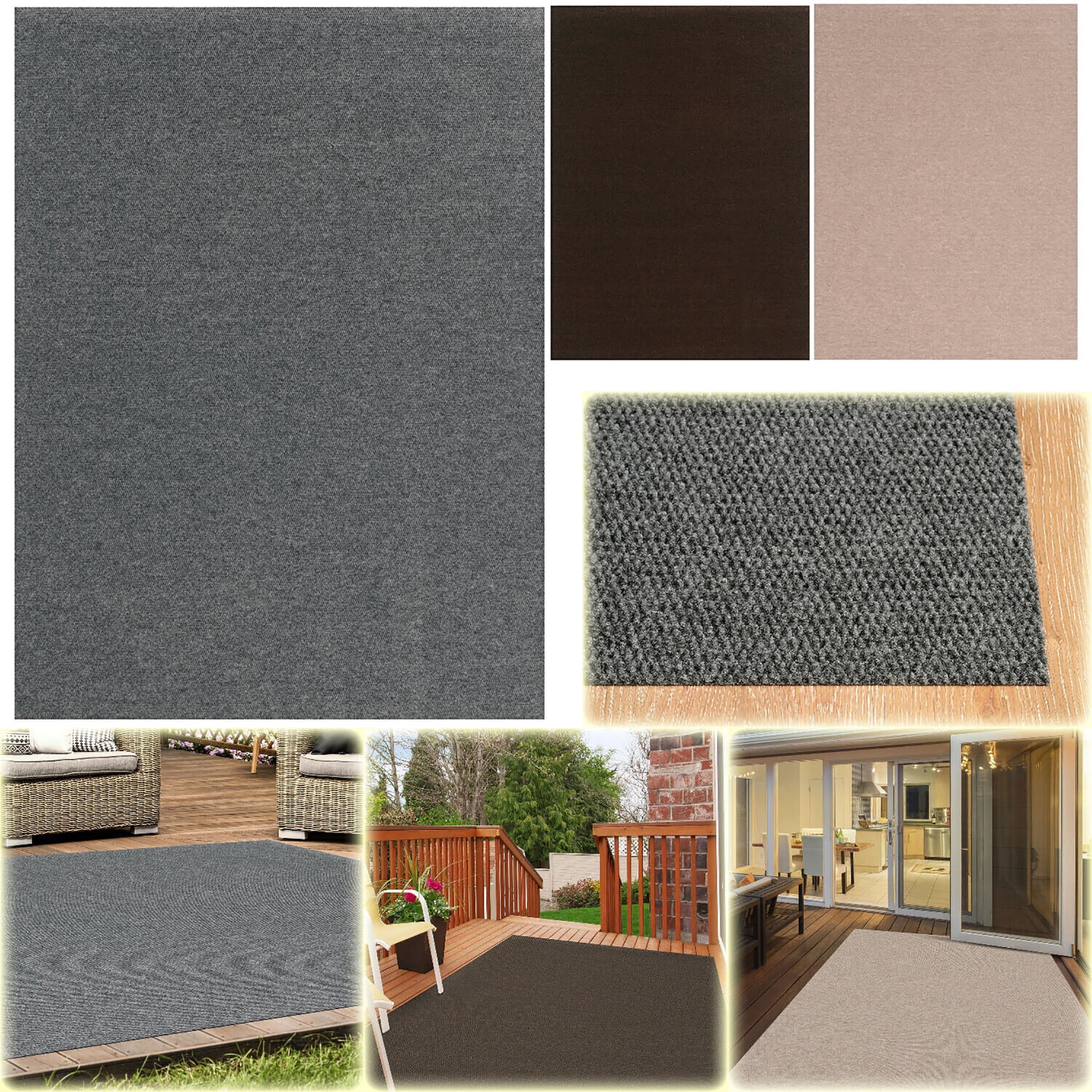 SAYFUT Indoor Outdoor Area Rug 6 ft x 8 ft Floor Mat Carpet Patio