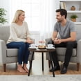 thumbnail image 2 of HDUTNGISN 24" Oval Side Table with Wooden Tray, Wood  End Table for Bedroom, Living Room , 2 of 14