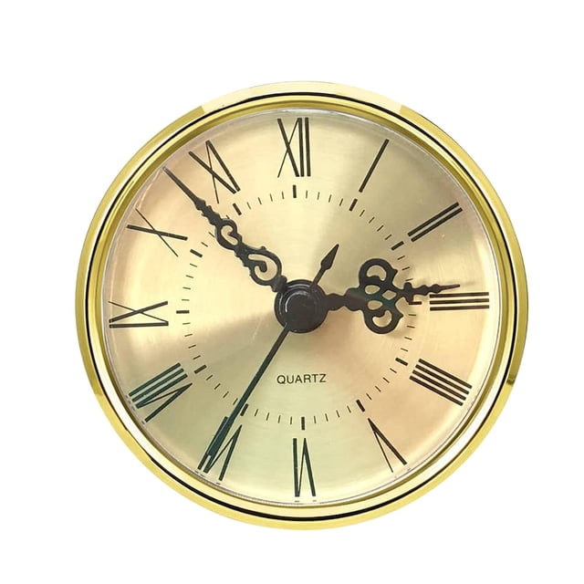 GROWTH TANK Clock Insert Mechanism Repair Roman Number DIY Gold Round Head 2.8 inch
