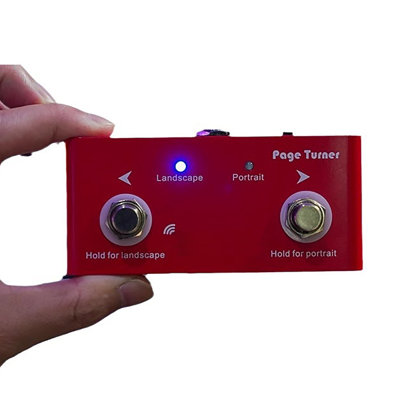 GUYUTING Musician-Grade Wireless Page Turner Pedal, Strong Anti-Interference, USB Charging Cable Included, for Live Shows