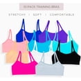 thumbnail image 6 of Alyce Ives Intimates Girls Cami Cotton Training Bras, Solids, XL, 10 Pack, 6 of 7