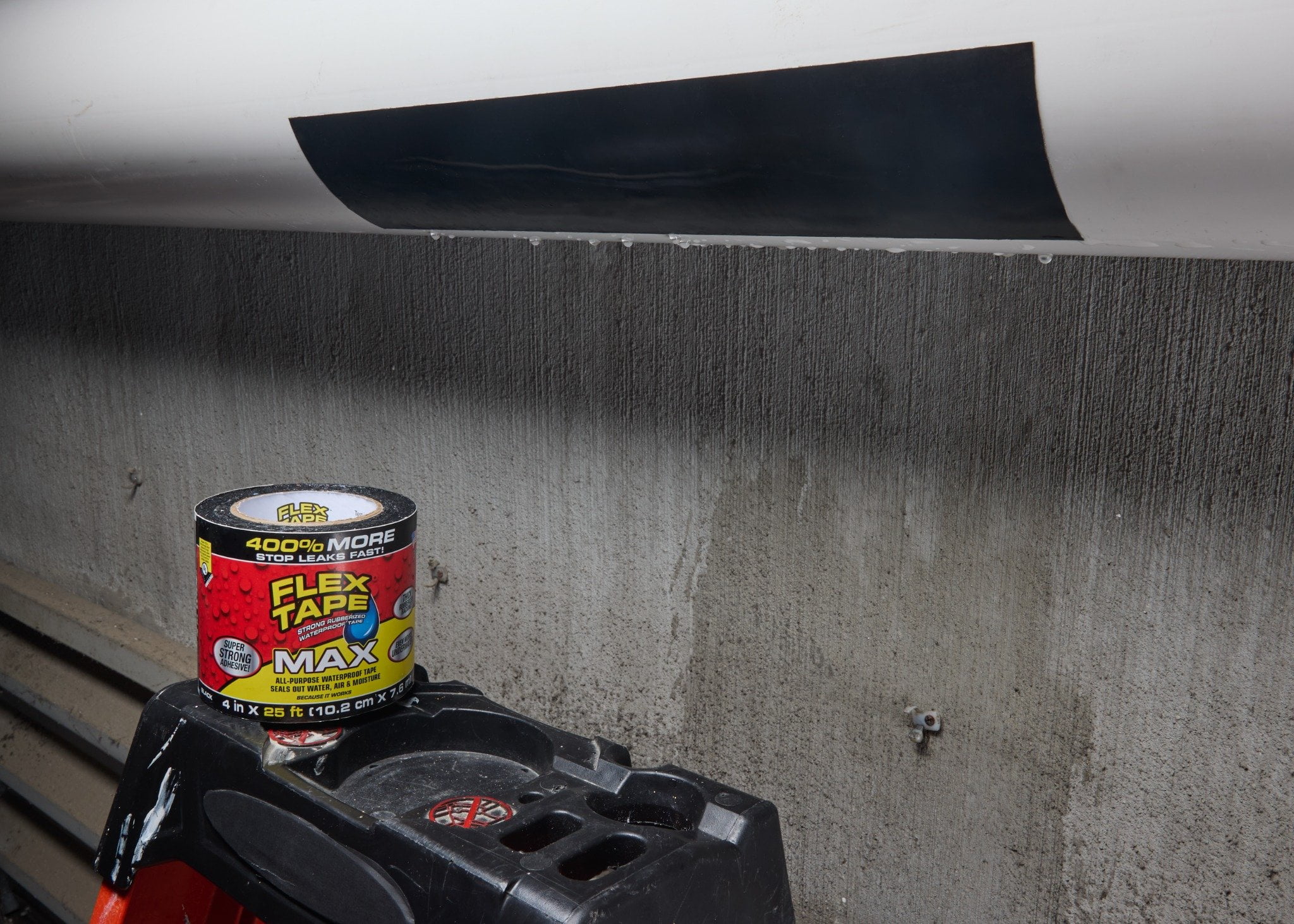 Flex Tape Max 4in x 25ft Black Flexible Waterproof Tape