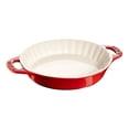thumbnail image 1 of STAUB Céramique Ceramique Plat à Tarte Rond en de 28 cm, Cerise, 1 of 2