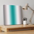 thumbnail image 4 of Ships Next Day Canvas Wall Art 16"x16", Gray Teal Green Wood Framed Canvas Print Painting, Modern Gradient Geometric Ready to Hang Picture Wall Decor for Home Bedroom Kitchen Office, 4 of 9