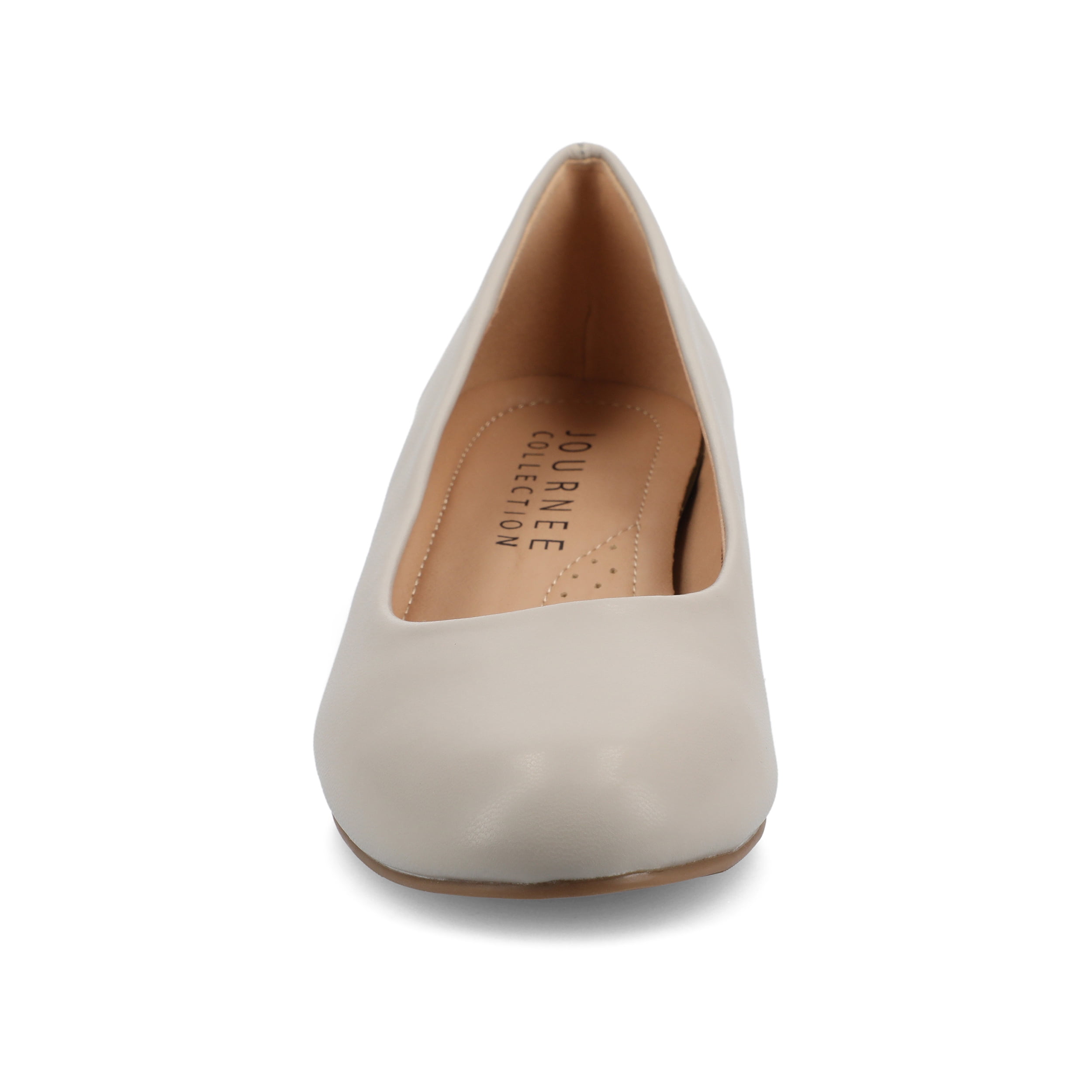 Journee Womens Saar Comfort Insole Round Toe Block Heel Pumps