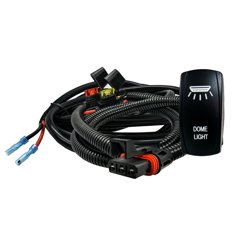 Plug N Play 14AWG 12V LED LIGHT BAR Wire Harness Switch For Polaris Pulse  Busbar