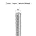 thumbnail image 2 of Uxcell Fully Threaded Rod M8 x 190mm 1.25mm Thread Pitch 304 Stainless Steel Right Hand Threaded Rods Bar Studs 8 Pack, 2 of 6