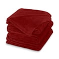 thumbnail image 3 of Cobertor Ligero Liso Matrimonial Hotelero Suave Y Calientito. MOD.ROJO CARMIN, 3 of 4