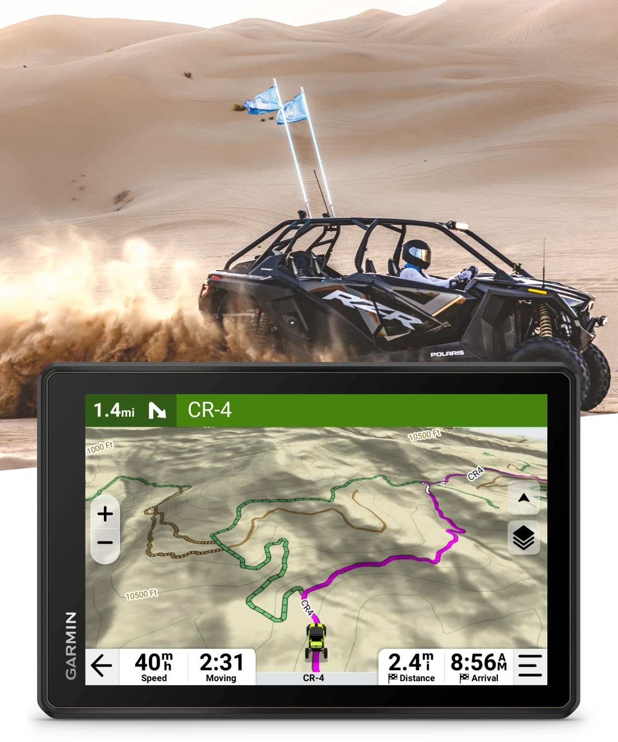 Garmin Tread® 2 - SxS Edition, Rugged 8-inch Powersport Navigator for Thrilling Off-Road Rides