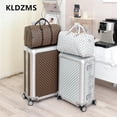thumbnail image 2 of KLQDZMS equipaje de viaje caja de embarque de aleación de aluminio y magnesio cubierta de carrito de gran capacidad 20 "24" 26 pulgadas maleta nueva, 2 of 4