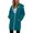 Mint Green, variant on Women's Mid Length Long Sleeve Hoodie, Solid Color Zip Up Sweatshirt Jacket for Cold Weather, Casual Winter Top with Kangaroo Pocket for Street Style-White