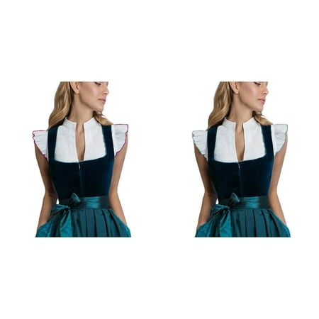 2-Pack Germany Oktoberfest Womens Vintage Dirndl Dress Short Sleeve Dress Stage Performance Dress Tank Vest Tops Womens Valentine Tops plus Size Bustier for Women Lingerie Lingerie for Women Women