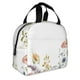 thumbnail image 2 of Easygdp Watercolor Floral Bolsa Térmica Premium - Tela Oxford Impermeable, Gran Capacidad, Bolsillo Frontal, Unisex para Trabajo, Escuela, Actividades al Aire Libre y Picnics, 2 of 8